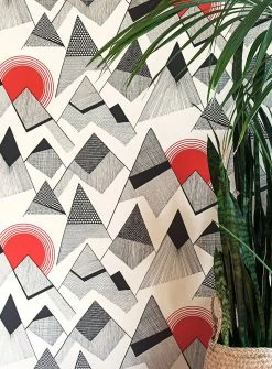 Tapete Mountains Rot