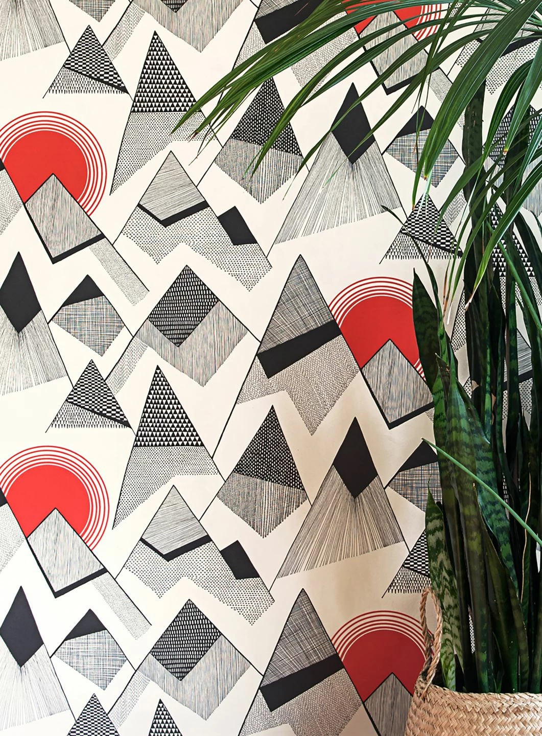 Tapete Mountains Rot 3 Tapete Mountains Rot