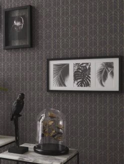 Tapete Ninon Schiefergrau -Geschaft Tapeten Ninon B 864271 2880x1440