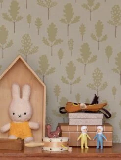 Tapete Oak Schilfgrün -Geschaft Tapeten Oak A 389442 2880x1440