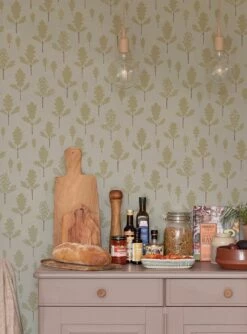 Tapete Oak Schilfgrün -Geschaft Tapeten Oak C 389442 2880x1440