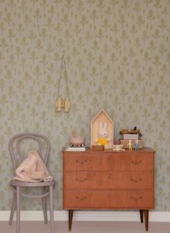 Tapete Oak Schilfgrün -Geschaft Tapeten Oak D 389442 2880x1440