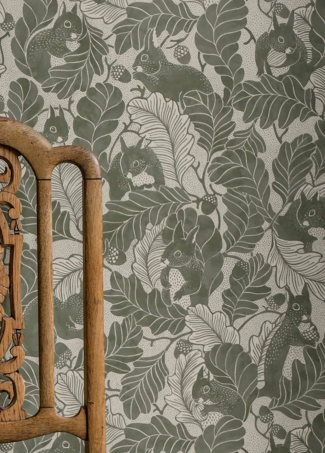 Tapete Oak Tree Tails Blassolivgrün 3 Tapete Oak Tree Tails Blassolivgrün