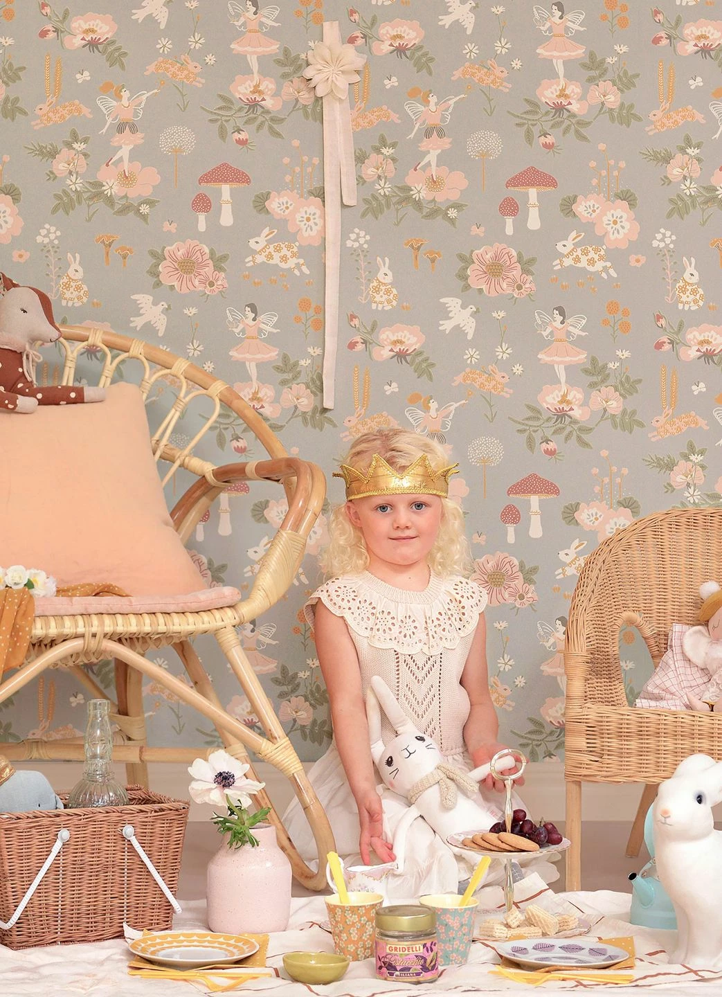 Tapete Old Garden Hellblaugrau 7 Tapete Old Garden Hellblaugrau – Bild 5