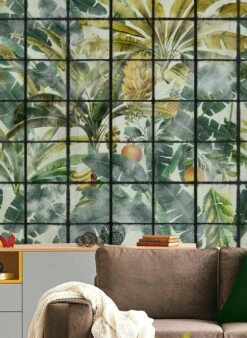 Wandbild Orangerie Grün