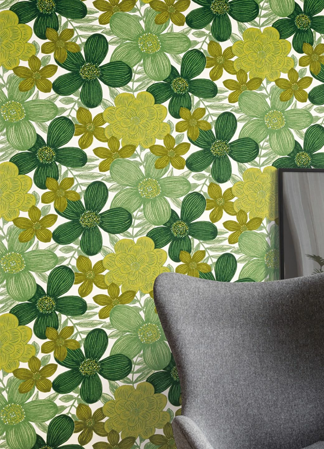 Tapete Othilia Grün 3 Tapete Othilia Grün