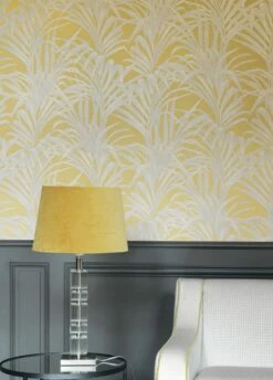 Tapete Palmetto Sandgelb 9 Tapete Palmetto Sandgelb -Geschaft Tapeten Palmetto A 864413 2880x1440