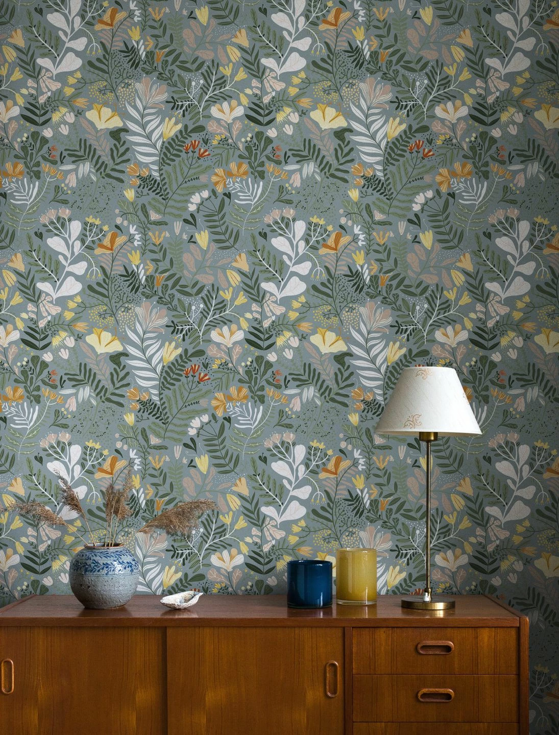 Tapete Pavonia Hellblaugrau 6 Tapete Pavonia Hellblaugrau – Bild 4