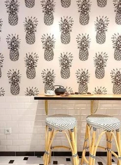 Tapete Pineapple Paradise Schwarzgrau 13 Tapete Pineapple Paradise Schwarzgrau -Geschaft Tapeten Pineapple Paradise M 181211 2880x1440