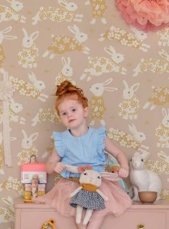 Tapete Rabbit Party Beige 10 Tapete Rabbit Party Beige -Geschaft Tapeten Rabbit Party B 389392 2880x1440