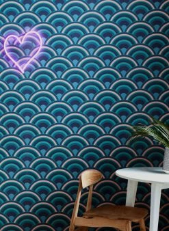 Tapete Retro Rainbow Blautöne 7 Tapete Retro Rainbow Blautöne -Geschaft Tapeten Retro Rainbow B 431881 2880x1440