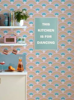 Tapete Retro Rainbow Rosatöne 7 Tapete Retro Rainbow Rosatöne -Geschaft Tapeten Retro Rainbow B 431882 2880x1440