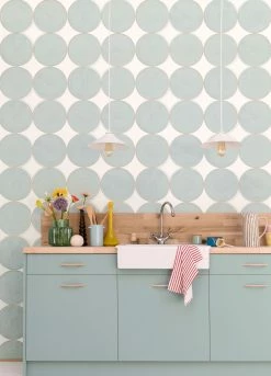 Tapete Rowan Minttürkis -Geschaft Tapeten Rowan B 864571 2880x1440