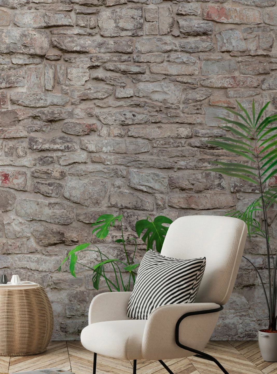 Wandbild Rustic Stones Hellgrau 3 Wandbild Rustic Stones Hellgrau