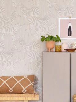 Tapete Safari Stripes Graubeige -Geschaft Tapeten Safari Stripes C 389431 2880x1440