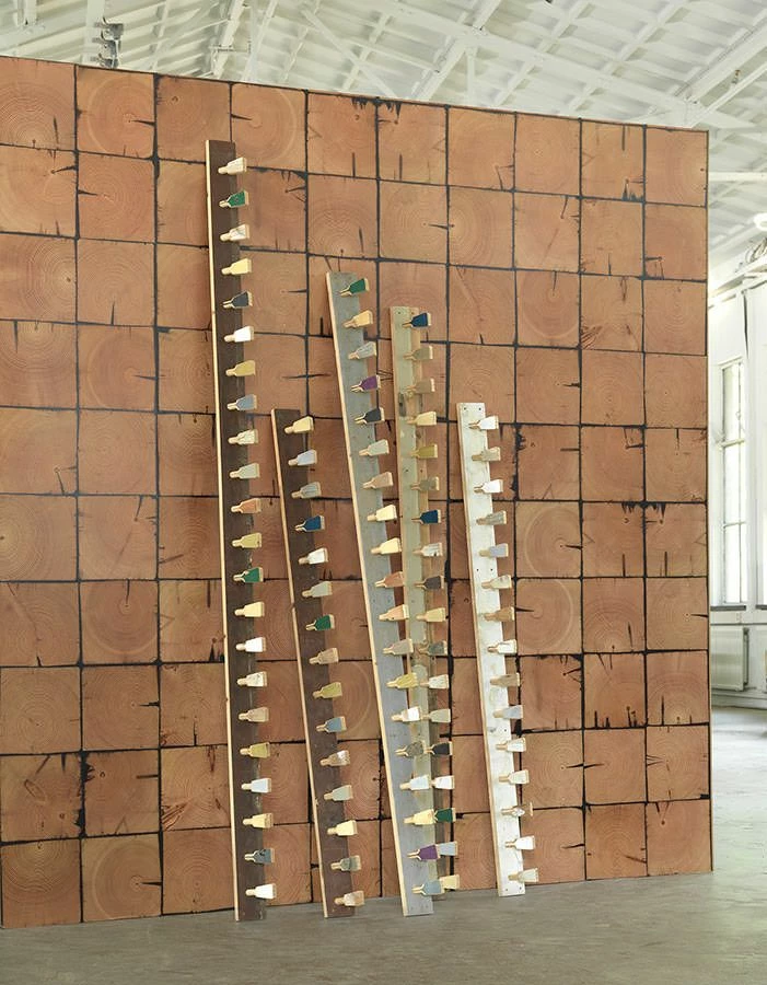 Tapete Scrapwood 09 Orangebraun 3 Tapete Scrapwood 09 Orangebraun