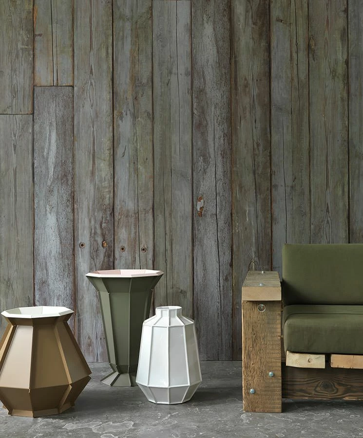 Tapete Scrapwood 14 Grüngrau 3 Tapete Scrapwood 14 Grüngrau