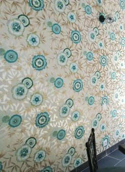 Tapete Sefina Türkisblau -Geschaft Tapeten Sefina P 462701 2880x1440