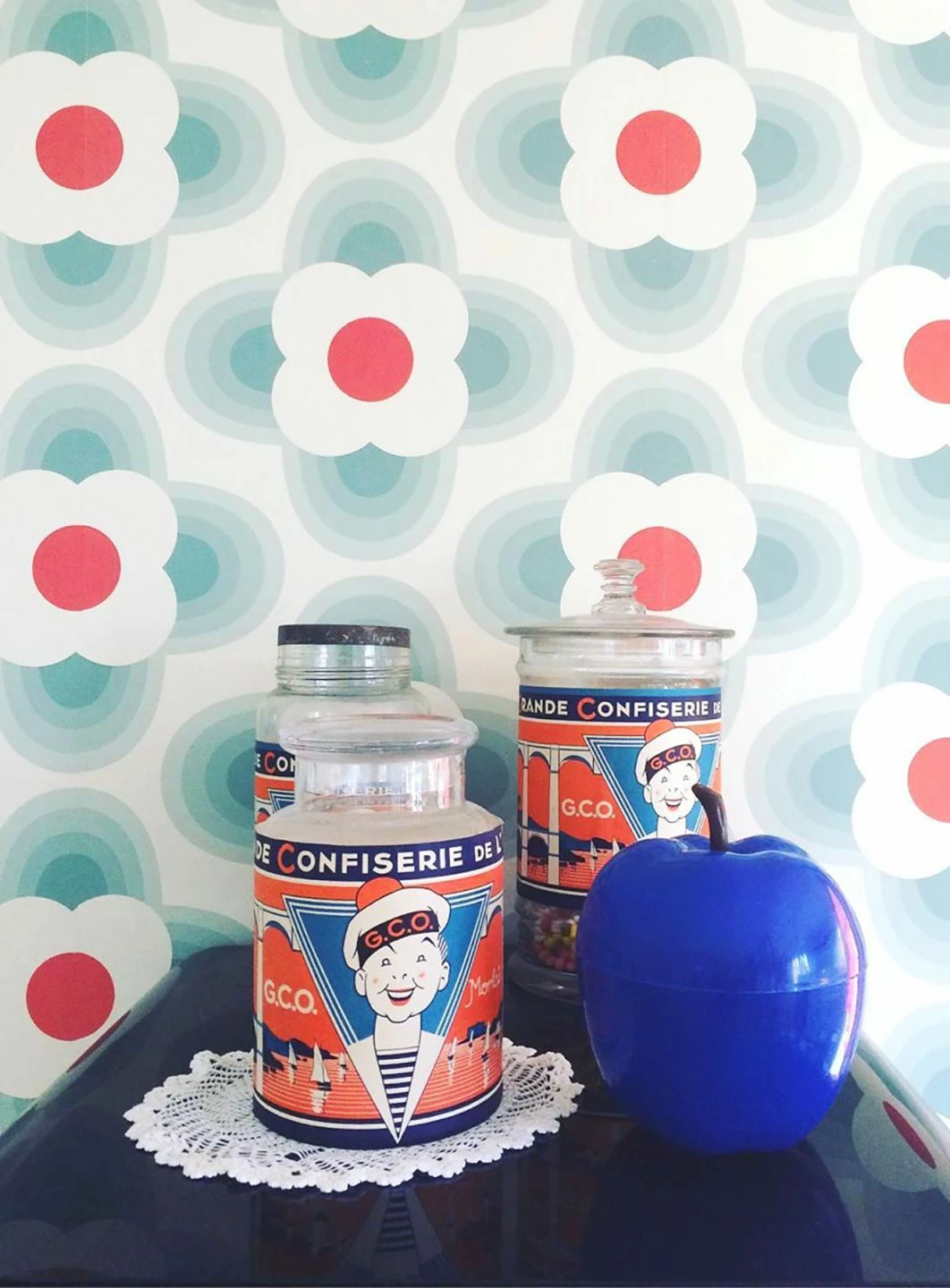 Tapete Selene Graublau 3 Tapete Selene Graublau