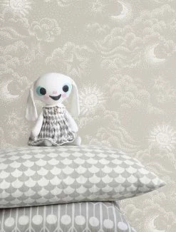 Tapete Sky Dreams Seidengrau