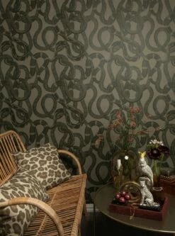 Tapete Snake Peek Moosgrau -Geschaft Tapeten Snake Peek C 341112 2880x1440