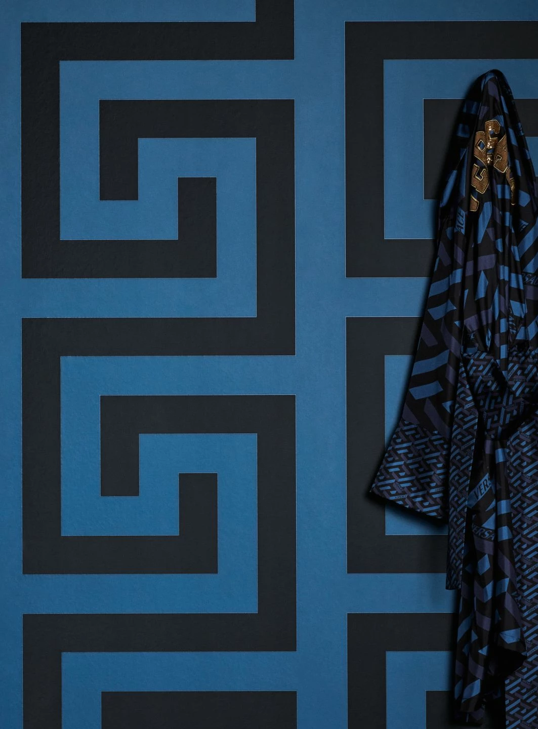 Versace Tapete Solea Blau 3 Versace Tapete Solea Blau