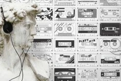 Tapete Stereo Nostalgia Weiss -Geschaft Tapeten Stereo Nostalgia B 835131 2880x1440