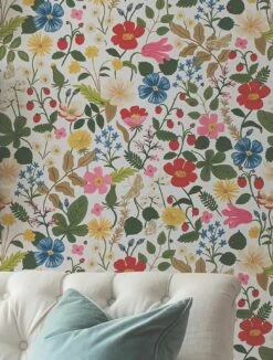 Tapete Strawberry Garden Weiss 6 Tapete Strawberry Garden Weiss -Geschaft Tapeten Strawberry Garden A 790501 2880x1440