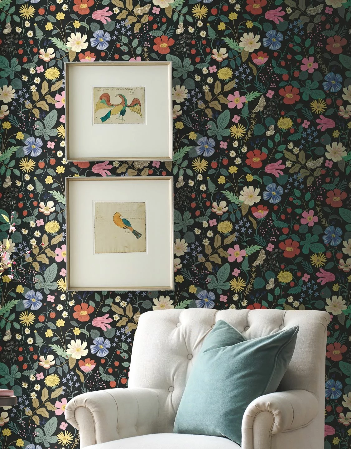 Tapete Strawberry Garden Schwarz 5 Tapete Strawberry Garden Schwarz – Bild 3