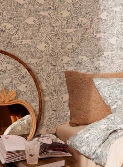 Ferm LIVING Tapete Stream Anthrazit -Geschaft Tapeten Stream C 420291 2880x1440