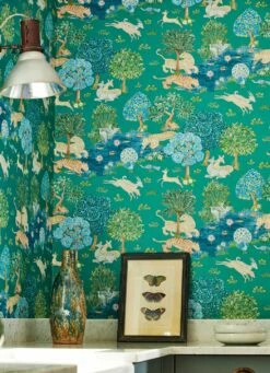 Tapete Sumatra Türkis -Geschaft Tapeten Sumatra B 462811 2880x1440