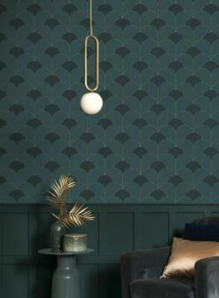 Tapete Sumba Schwarzgrün -Geschaft Tapeten Sumba B 864662 2880x1440