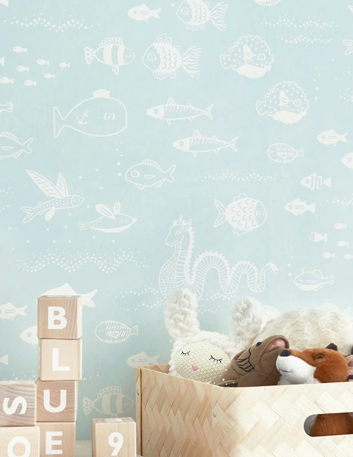 Tapete The Big Blue Pastelltürkis 5 Tapete The Big Blue Pastelltürkis – Bild 3