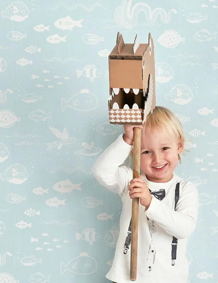 Tapete The Big Blue Pastelltürkis 3 Tapete The Big Blue Pastelltürkis