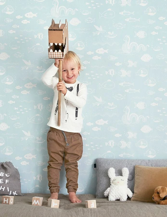 Tapete The Big Blue Pastelltürkis 6 Tapete The Big Blue Pastelltürkis – Bild 4