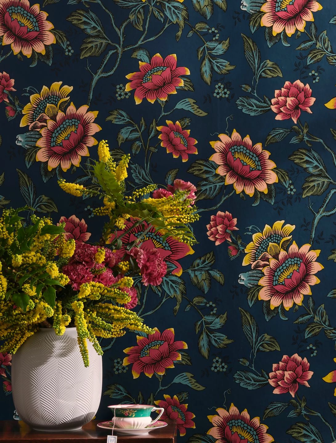 Tapete Tilla Dunkelblau 3 Tapete Tilla Dunkelblau