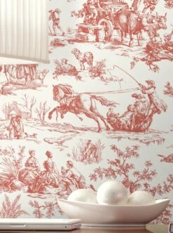Tapete Toile De Jouy Rot