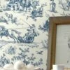 Tapete Toile De Jouy Blau 2 Tapete Toile De Jouy Blau -Geschaft Tapeten Toile de Jouy C 790371 2880x1440