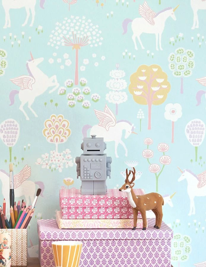 Tapete True Unicorns Hellgrün 5 Tapete True Unicorns Hellgrün – Bild 3