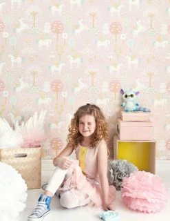 Tapete True Unicorns Zartrosa 9 Tapete True Unicorns Zartrosa -Geschaft Tapeten True Unicorns C 389182 2880x1440