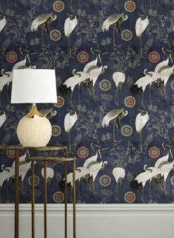 Wandbild Tsuru Dunkelblau -Geschaft Tapeten Tsuru B 725131 2880x1440