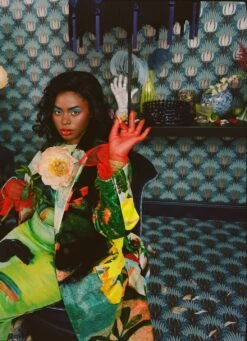 Tapete Tulip And Bird Graublau -Geschaft Tapeten Tulip and Bird A 463211 2880x1440