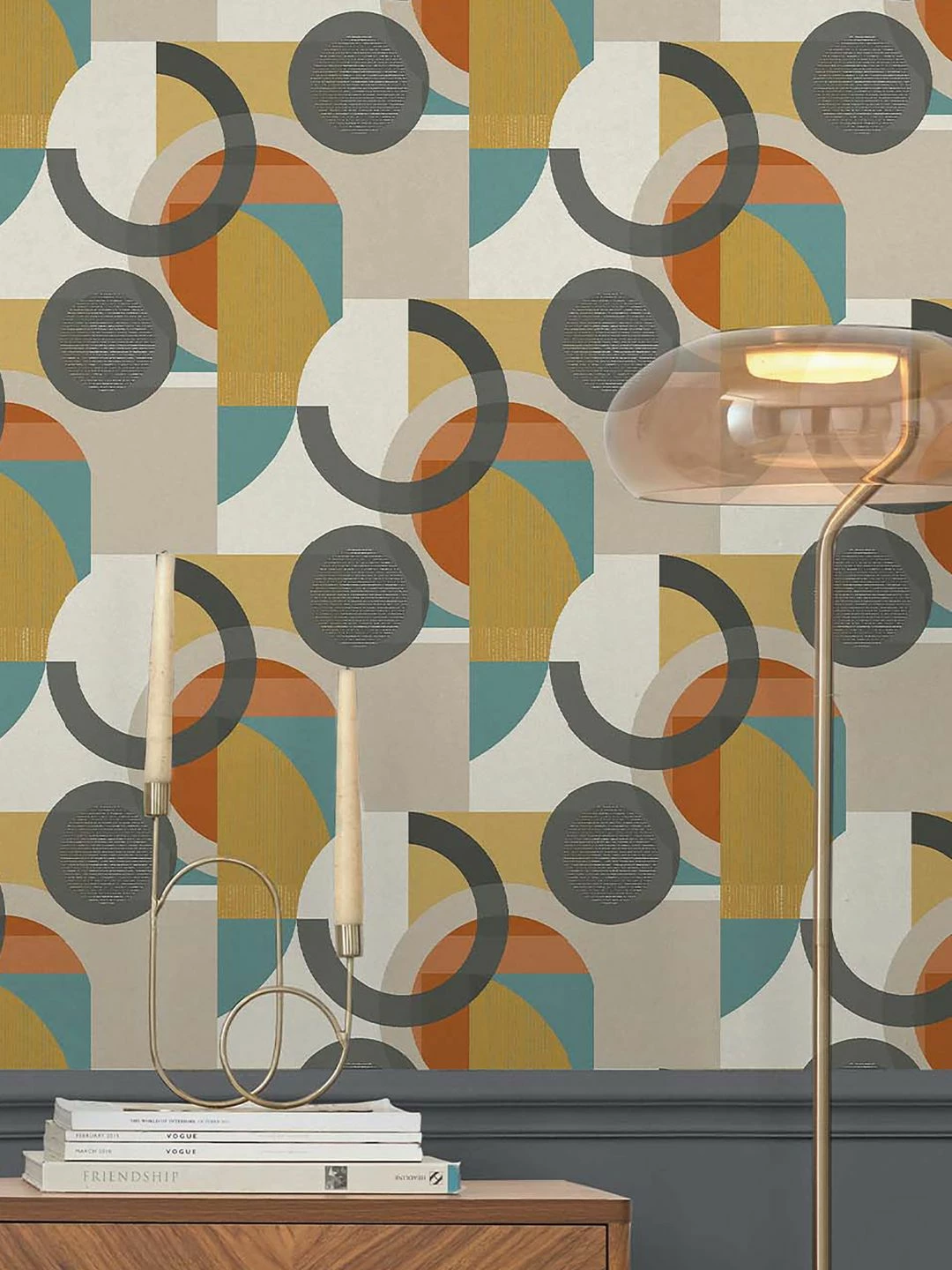 Tapete Ukiyo Ockergelb 3 Tapete Ukiyo Ockergelb