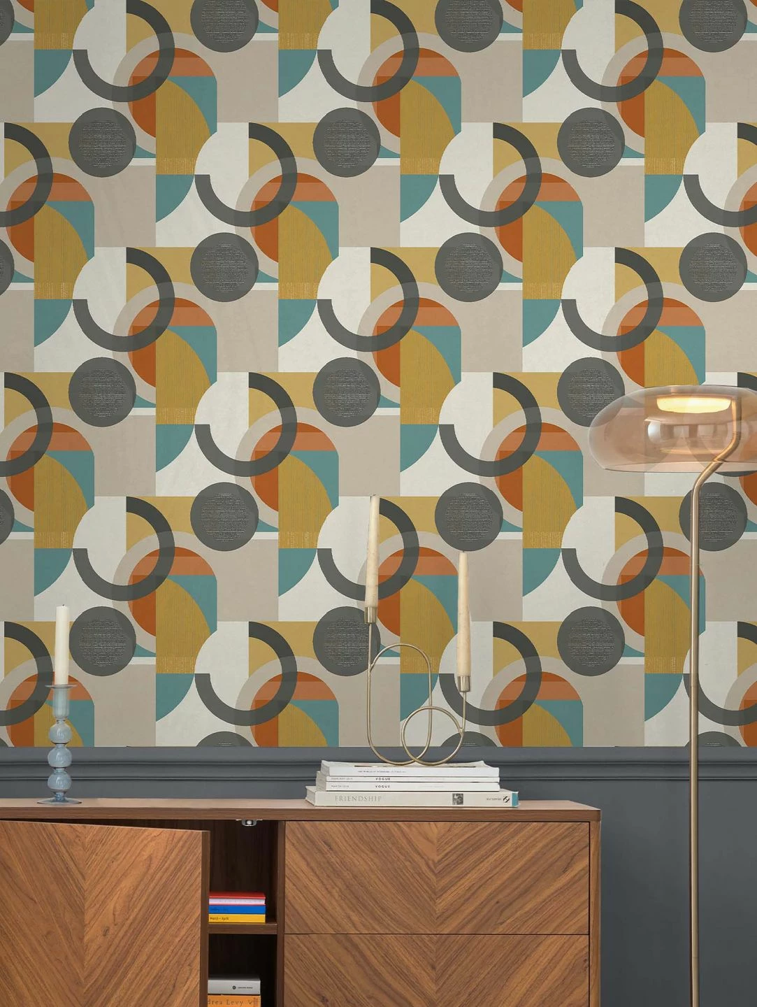 Tapete Ukiyo Ockergelb 5 Tapete Ukiyo Ockergelb – Bild 3