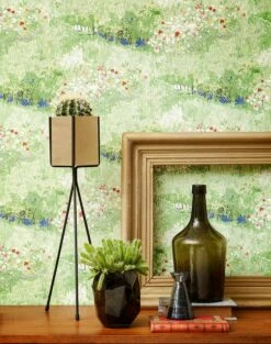 Tapete VanGogh Garden Blassgrün