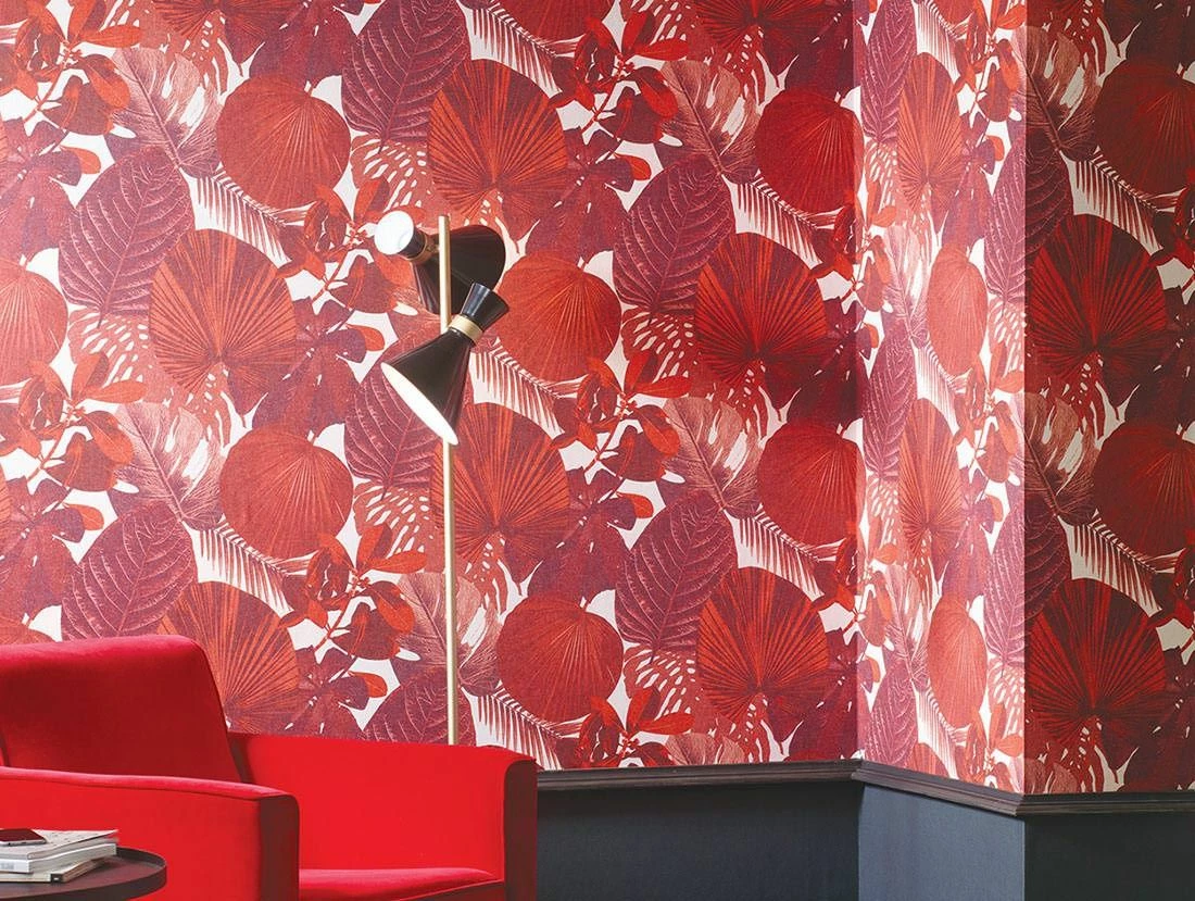 Tapete Venaria Korallenrot 3 Tapete Venaria Korallenrot