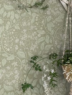 Tapete Venla Gelbgrau