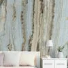 Wandbild Vertical Marble Türkisblau -Geschaft Tapeten Vertical Marble A 390781 2880x1440
