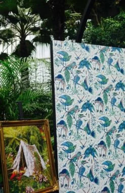 Tapete Audubon Türkisblau -Geschaft Tapeten Volturi A 745073 2880x1440