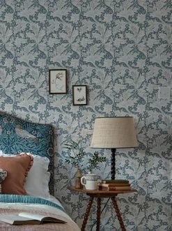 Tapete Wallflower Hellblaugrau -Geschaft Tapeten Wallflower D 463261 2880x1440